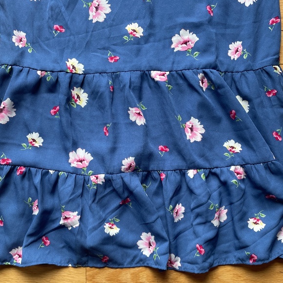 Brand New Women’s Monteau Blue Floral Dress - Picture 9 of 12